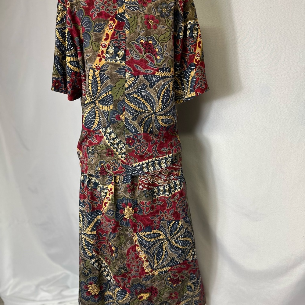 VINTAGE SAG HARBOR SKIRT SET SIZE LARGE Multicolored Rayon - Picture 7 of 7
